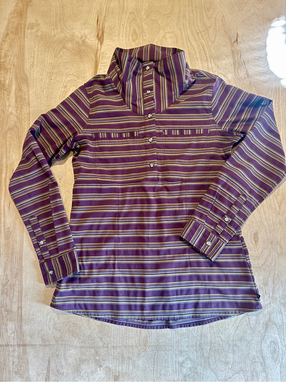 Mountain Hardwear Purple Striped Shirt
